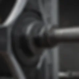 Close-up of Hammer Strength Row machine showcasing robust design