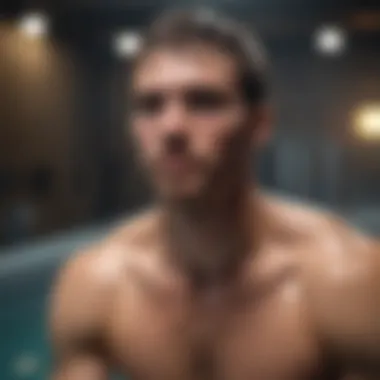 Recovery Enhanced: The Athlete's Advantage An athlete recovering after a cold bath session