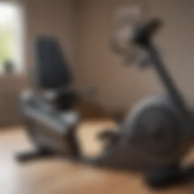 Recumbent exercise bike highlighting comfort and ergonomics