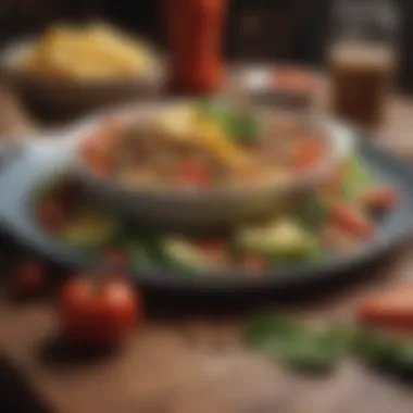 Nourishing the Body: Fuel for Running Close-up of a healthy meal highlighting nutritional richness.