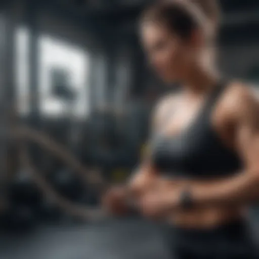 Innovative weighted workout ropes in action