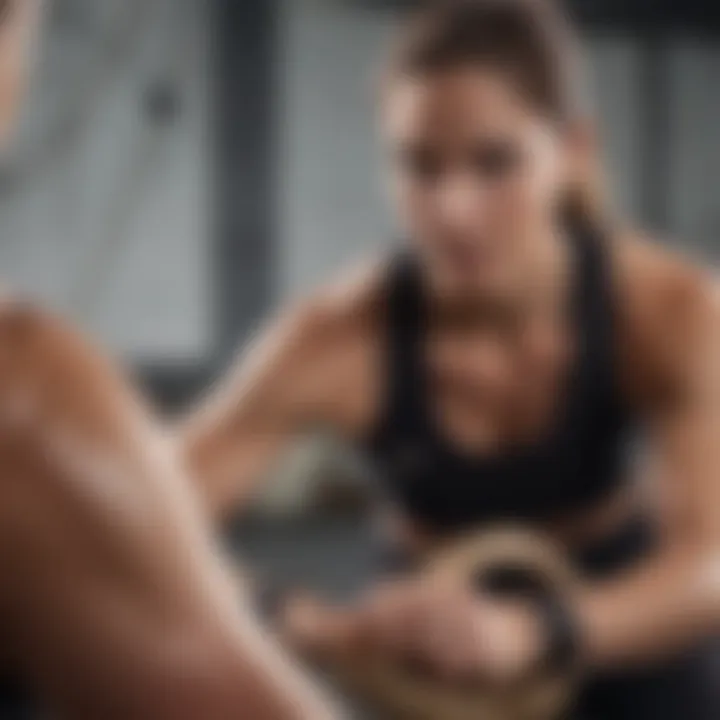 Variety of workout techniques using weighted ropes