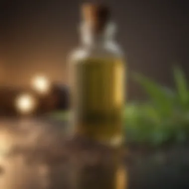 Hemp Seed Oil in Health and Wellness A wellness setting featuring hemp seed oil products