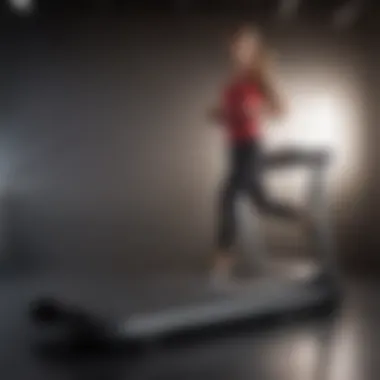 Front view of the Skillrun treadmill showcasing its sleek design