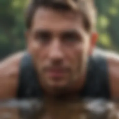 Rigorous Training for Tough Mudders An athlete engaging in a rigorous training session