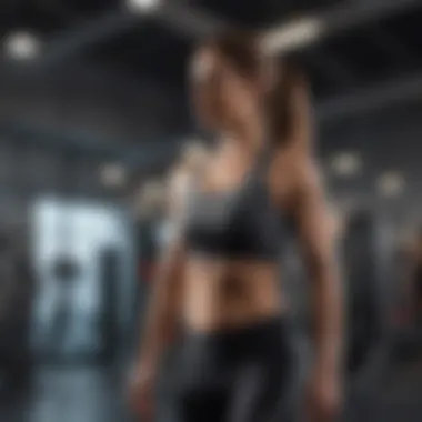 Intensive Workout Session Dynamic exercise routine in a bright gym setting