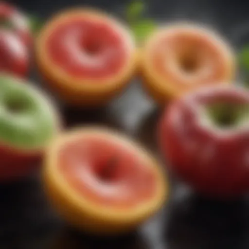 A collection of acidic fruits known to trigger acid reflux.