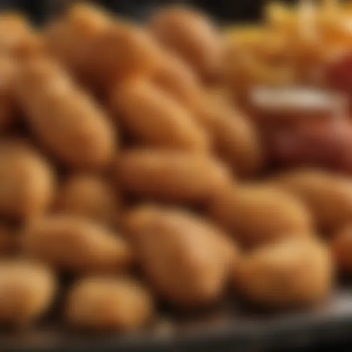 A display of fried foods that can aggravate acid reflux symptoms.