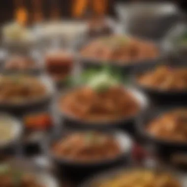 A selection of spicy dishes that might lead to discomfort for acid reflux sufferers.