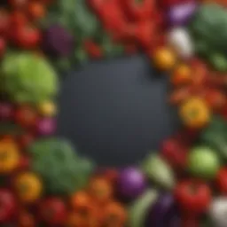 Colorful assortment of fresh vegetables rich in fiber.