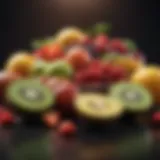 Assortment of low-carb fruits