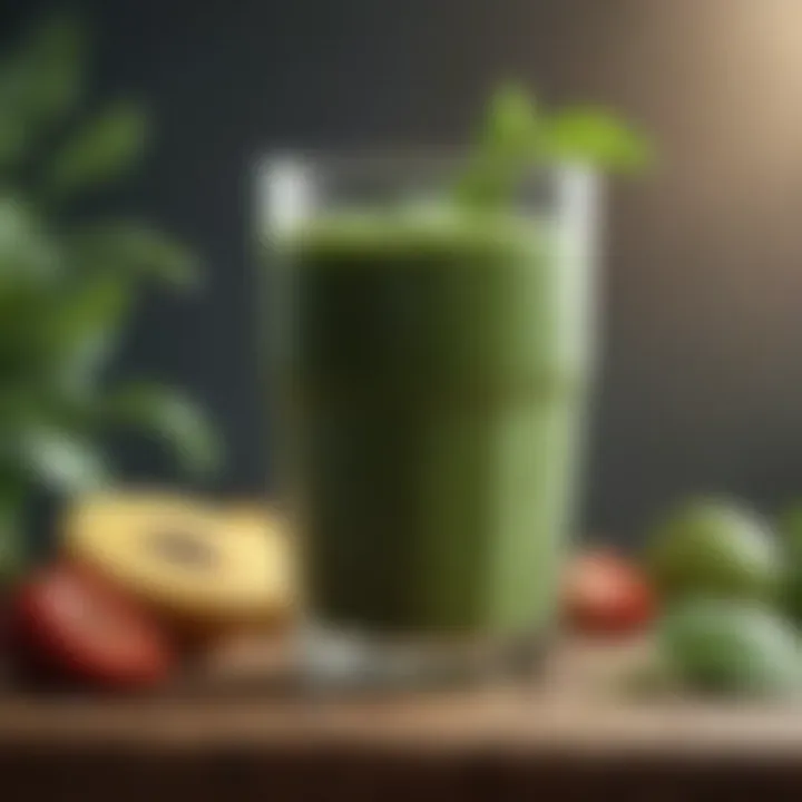 High-energy smoothie filled with greens and fruits