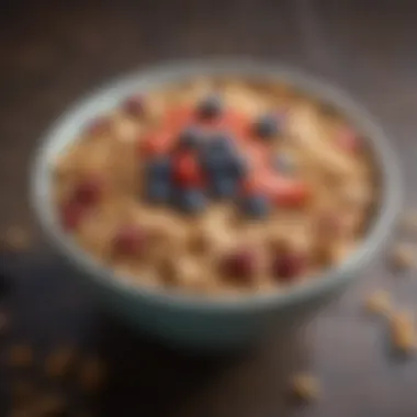 Protein-rich cereal bowl with toppings