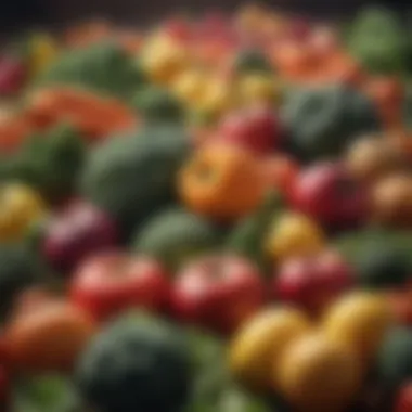 Colorful Fresh Produce for Weight Loss A vibrant assortment of fresh vegetables and fruits