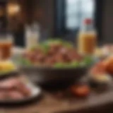 Nutrient-rich meal showcasing various high-protein foods