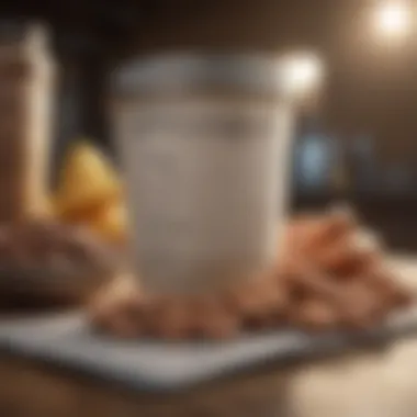 Understanding Daily Protein Requirements Nutritional chart highlighting protein intake