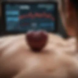 A heart monitor displaying cardiac activity
