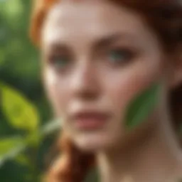 A close-up of poison ivy leaves