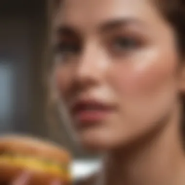 Lifestyle Adjustments for Skin Health Healthy lifestyle choices for better skin depicted through various foods