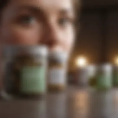 Natural Approaches to Treatment Natural remedies for cystic acne displayed in jars