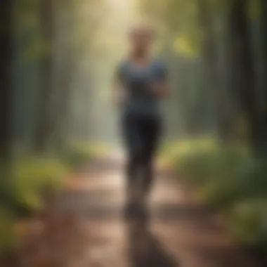 Active Lifestyle: Enjoying the Benefits of Walking An individual enjoying a brisk walk