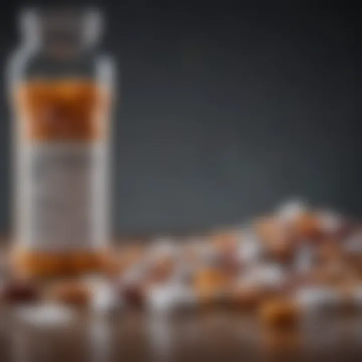 Graph showing the correlation between medication types and weight changes