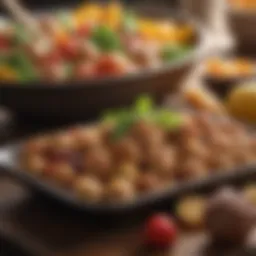 Colorful array of budget-friendly ingredients