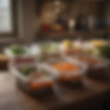 Meal prep containers filled with healthy and satisfying options.