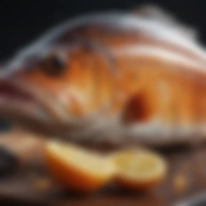 A close-up of omega-3 rich fish highlighting dietary sources beneficial for prostate health.