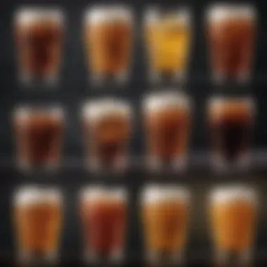 Caloric Content Comparison of Popular Beverages Infographic showing the caloric content of different drinks