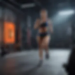 Dynamic workout session emphasizing cardio exercises