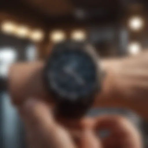 Smartwatch tracking fitness metrics