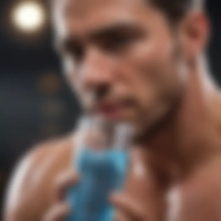 An infographic illustrating the importance of hydration in muscle building