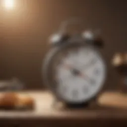 Clock representing fasting schedule