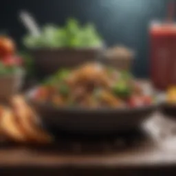 A vibrant assortment of pre-workout foods