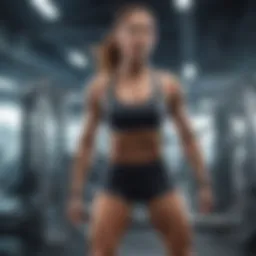 Dynamic cardio workout in action