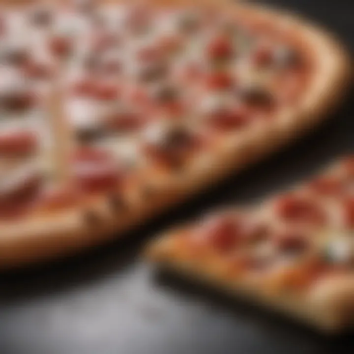 Measuring portion sizes of pizza slices