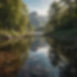 A serene landscape symbolizing tranquility and self-reflection