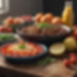 A vibrant assortment of healthy foods showcasing a balanced diet