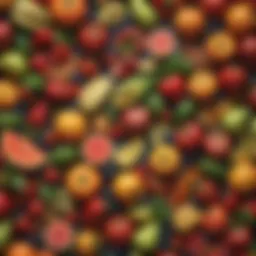 A colorful assortment of fresh fruits and vegetables