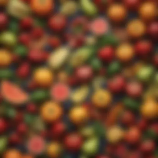 A colorful assortment of fresh fruits and vegetables