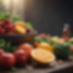 A vibrant array of fresh fruits and vegetables