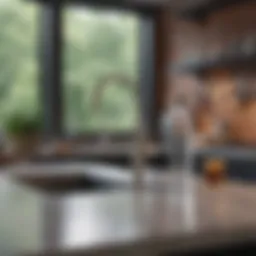 Innovative water filtration system in a modern kitchen