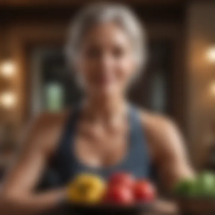 Visual representation of balanced nutrition for older adults