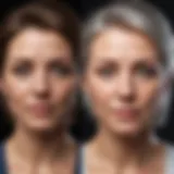 Insightful diagram illustrating hormonal changes related to aging