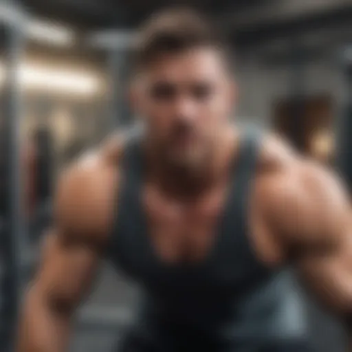 Dynamic strength training session in a modern gym setting.