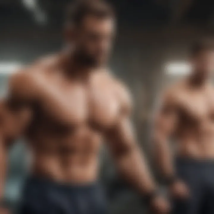Visual representation of metabolic rate enhancement through exercise.