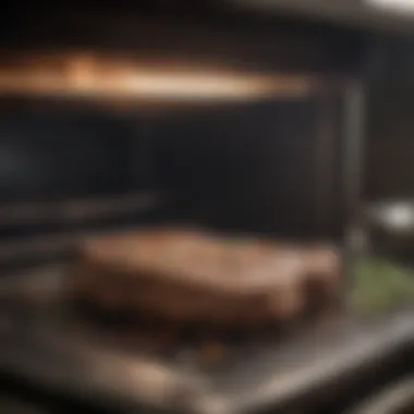 Oven Reheating with Aromatics Oven reheating steak with aromatic herbs