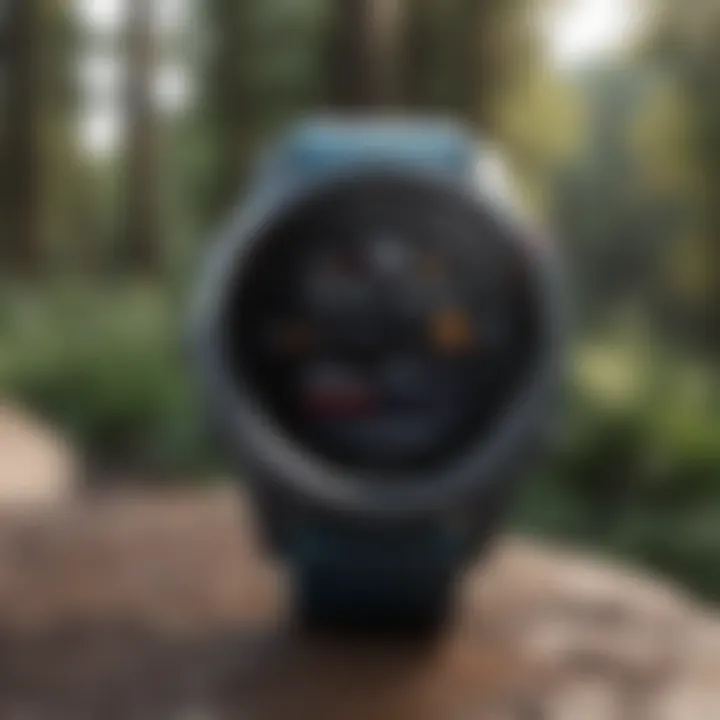 Garmin watch showcasing advanced fitness tracking features