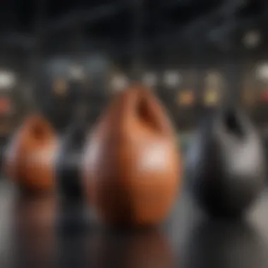Variety of Speed Bags for Selection Variety of speed bags displayed